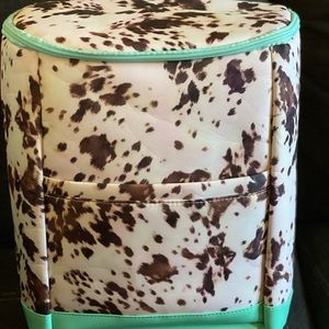 Cow Print Insulated Backpack Cooler